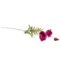Floristik24 Kunstklaprozen decoratieve zijden bloemen roze 70cm