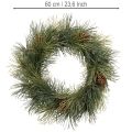 Kunstmatige dennenkrans met dennenappels, 60 cm | Floristik24.nl