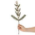 Kunstmatige dennentak met witte mini-kerstballen, 46 cm, 2 stuks | Floristik24.nl
