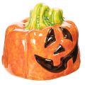 Floristik24 Decoratief keramisch pompoenfiguurtje voor de herfst en Halloween, 8 cm