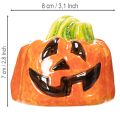 Decoratief keramisch pompoenfiguurtje voor de herfst en Halloween, 8 cm | Floristik24.nl