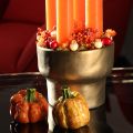 Decoratieve pompoenen voor herfsttafeldecoratie, 6 cm, 2 stuks | Floristik24.nl