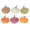 Floristik24 Mini pompoen decoratieset, herfst- en Halloweenversieringen, diverse kleuren, 4 cm, 24 stuks