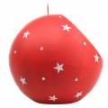 Floristik24 Kerstbal om Kerstmannen op te hangen en LED rood Ø20cm voor batterijen