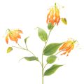 Floristik24 Kunstmatige Gloriosa oranje bloem met lange stelen voor vazen 80cm 3 stuks