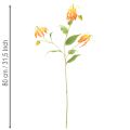 Kunstmatige Gloriosa oranje bloem met lange stelen voor vazen 80cm 3 stuks | Floristik24.nl