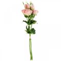Floristik24 Kunstbloemen Lisianthus roze kunstzijden bloemen 50cm 5st