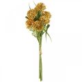 Floristik24 Kunstbloemen geel allium decoratie sierui 34cm 3st in bos