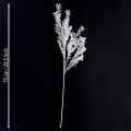 Kunstmatige tak mat decoratieve tak winterdecoratie wit 78cm 2 stuks | Floristik24.nl