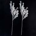 Kunstmatige tak mat decoratieve tak winterdecoratie wit 78cm 2 stuks | Floristik24.nl