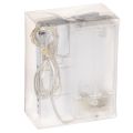 Batterijgevoede lichtslinger voor binnen, warm wit, 10 LED's, 1 meter lang, 6 stuks | Floristik24.nl
