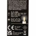 LED-kaars in wit met warm wit