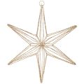 Floristik24 Decoratieve LED-ster van draad om op te hangen, voor gebruik binnenshuis, 32 cm