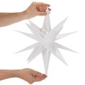 Decoratieve LED-ster, warm wit, voor buiten, met timer, 40 cm | Floristik24.nl