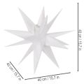 Decoratieve LED-ster, warm wit, voor buiten, met timer, 40 cm | Floristik24.nl