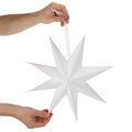 Hangende LED-ster met timer, warm wit, voor buiten, 38 cm | Floristik24.nl