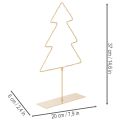 Silhouet van een kerstboom met 60 warmwitte LED's voor tafeldecoratie binnenshuis, 37 cm | Floristik24.nl