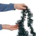 Kerstslinger van lametta met 60 ledlampjes en timer, voor buiten, 3 meter | Floristik24.nl