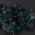 Kerstslinger van lametta met 60 ledlampjes en timer, voor buiten, 3 meter | Floristik24.nl