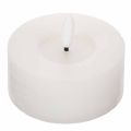 Floristik24 LED XL theelichtje, wit, echte was, met timer, warm wit, 6 cm, 2 stuks