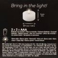 LED XL theelichtje, wit, echte