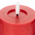Rode LED-kaars met timer en