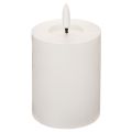 Floristik24 LED-zuilkaars, flikkerend, met timer, Ø7cm, 12cm