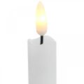 Floristik24 LED kaarsvet tafelkaars warm wit voor batterij Ø2cm 24cm 2st