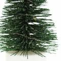 Floristik24 LED kerstboom groen/wit 10cm 3st