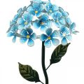 Floristik24 LED chrysant, lichtgevende decoratie voor de tuin, metalen decoratie blauw L55cm Ø15cm