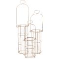 Floristik24 Tuinlantaarn, metalen windlicht Ø8,5 cm H23/18,5/14,5 cm 3-delige set