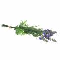 Floristik24 Lavendel kunstbos met grassen 32cm
