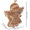 Decoratieve hangende ornamenten, kunstmatige peperkoekfiguurtjes, 7 cm, 3 stuks | Floristik24.nl