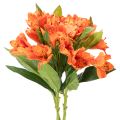 Floristik24 Kunstmatige oranje Alstroemeria-bloem, kunstmatige boeketdecoratie, 75 cm, 3 stuks