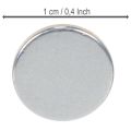 Ronde magnetische schijf voor kaarsenstandaards en metalen schalen, 1 cm, 20 stuks | Floristik24.nl