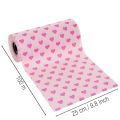 Manchetpapier met hartmotief, roze, 25 cm, 100 m | Floristik24.nl