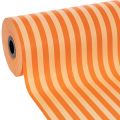 Floristik24 Cuff-papierrol, oranje gestreept, 25 cm x 100 m