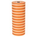 Cuff-papierrol, oranje gestreept, 25 cm x 100 m | Floristik24.nl