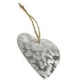 Floristik24 Metalen hart om op te hangen 5,5cm 16st
