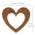 Floristik24 Hart roest tuindecoratie metaal hart 10cm 12st