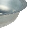Metalen schaal used look schaal zilver metaal Ø31,5cm H8cm | Floristik24.nl