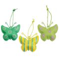 Floristik24 Metalen vlinders om op te hangen 4,5 cm 9 stks