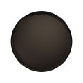 Metalen dienblad rond kaarsenplateau zwart Ø20cm H2,5cm 2st | Floristik24.nl
