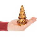 Glazen kerstboomdecoratie met LED-verlichting voor binnen, werkt op batterijen, 13 cm, 2 stuks | Floristik24.nl
