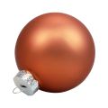 Floristik24 Mini kerstballen glas roodbruin glazen bollen Ø4cm 24st