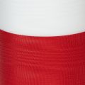 Moiré kranslint, rouwlint wit-rood, decoratief lint 150mm, gedenklint rouwbloem, acetaat taft 25m | Floristik24.nl