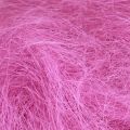 Floristik24 Sisalgras van natuurlijke vezels voor handwerk Sisalgras roze 300g