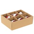Kerstbal met kerstmuts van