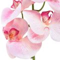 Floristik24 Orchidee Phalaenopsis kunst 9 bloemen roze wit 96cm
