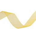 Floristik24 Organza lint cadeaulint geel lint zelfkant 15mm 50m